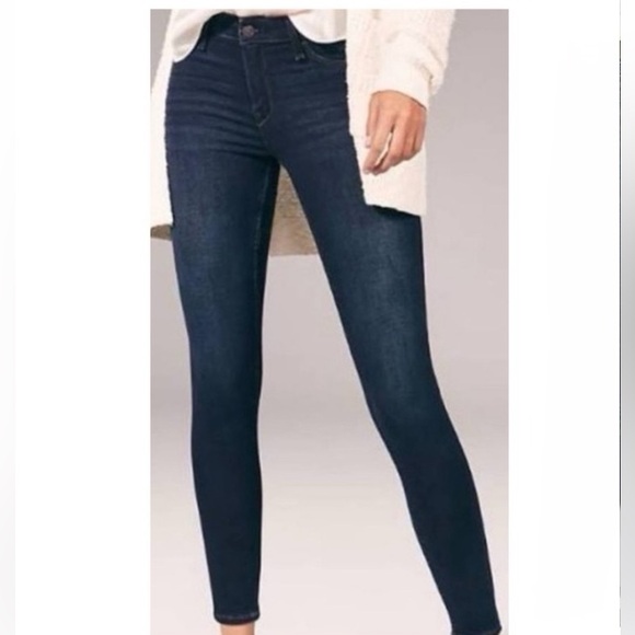 Abercrombie & Fitch Denim - Abercrombie & Fitch Jeans Women's Size 27 Dark Wash Low Rise Super Skinny Denim